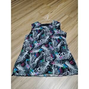 Twiggy London Sleeveless Blouse Silk Size 1x